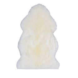 Bílá kožešina Eko Rugs, 75 x 105 cm