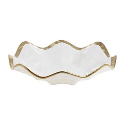 Bílá porcelánová servírovací miska InArt Softy, ⌀ 25,5 cm