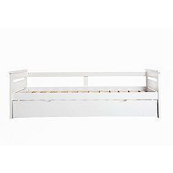 Bílá rozkládací postel Marckeric Romantica, 90 x 190 cm