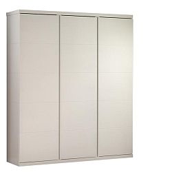 Bílá šatní skříň Vipack Lara, výška 204 cm