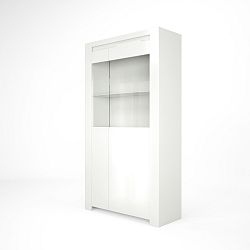 Bílá vitrína Artemob Orlando, 92 x 168 cm
