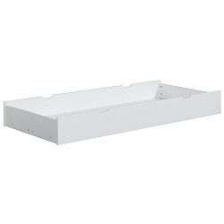 Bílá zásuvka z masivního borovicového dřeva pod dětskou postel Pinio ToTo, 160 x 70 cm