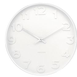 Bílé hodiny Karlsson Dentist, Ø 10 cm