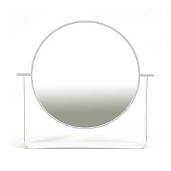 Bílé otočné stolní zrcadlo HARTÔ, Ø 38 cm