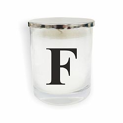 Bílo-černá svíčka North Carolina Scandinavian Home Decors Monogram Glass Candle F