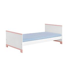 Bílo-růžová dětská postel Pinio Mini, 200 x 90 cm
