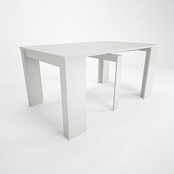 Bílý dřevěný rozkládací jídelní stůl Artemob Willy