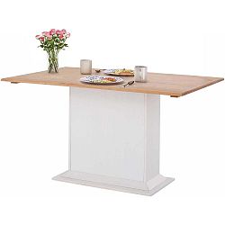 Bílý jídelní stůl z borovicového dřeva Støraa Silas