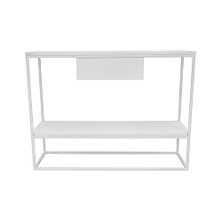 Bílý konzolový stolek Take Me HOME Lubin, 100 x 30 cm