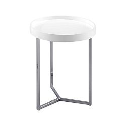 Bílý odkládací stolek Design Twist Tallin
