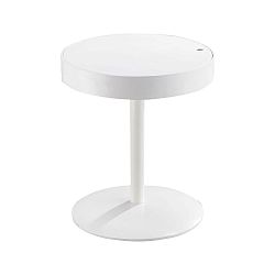 Bílý odkládací stolek s úložným prostorem Design Twist Lampang