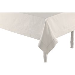 Bílý ubrus na stůl s příměsí bavlny Bella Maison, 160 x 160 cm