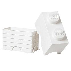 Bílý úložný dvojboxík LEGO®