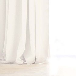 Bílý závěs DecoKing Pierre, 140 x 270 cm