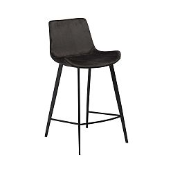 Černá barová židle DAN–FORM Denmark Hype Velvet
