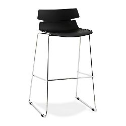 Černá barová židle Kokoon Reny, výška sedu 77 cm