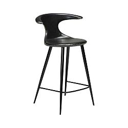 Černá barová židle z eko kůže DAN–FORM Denmark Flair