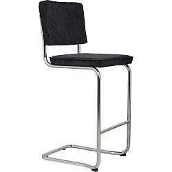 Černá barová židle Zuiver Ridge Kink Rib