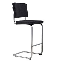 Černá barová židle Zuiver Ridge Rib
