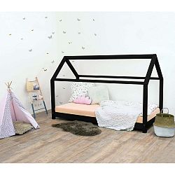 Černá dětská postel bez bočnic ze smrkového dřeva Benlemi Tery, 120 x 180 cm