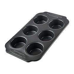 Černá forma na 6 muffinů s nepřilnavým povrchem Bakehouse Panem