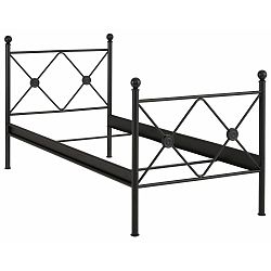 Černá  jednolůžková postel Støraa Johnson, 90 x 200 cm