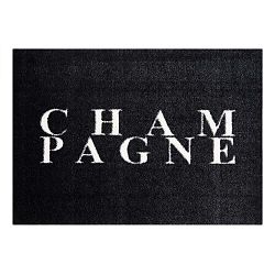 Černá rohožka Mint Rugs StateMat Champagne, 50 x 70 cm