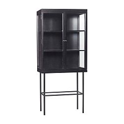 Černá skříň Hübsch Oak Display Cabinet