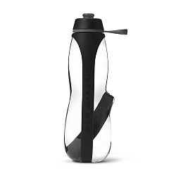 Černá sportovní filtrační lahev s binchotanem Black + Blum Eau Good Duo, 700 ml