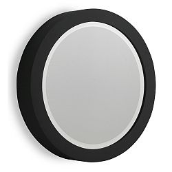 Černé nástěnné zrcadlo Geese Thick, Ø 40 cm