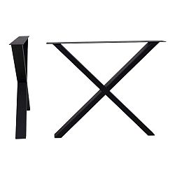Černé ocelové nohy k jídelnímu stolu House Nordic Nimes, délka 86 cm