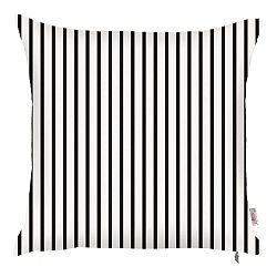 Černobílý povlak na polštář Mike & Co. NEW YORK Pinky Light Stripes, 43 x 43 cm