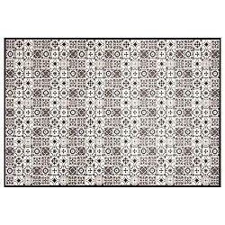Černobílý vinylový koberec Zala Living Kaja, 65 x 100 cm