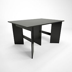 Černý dřevěný rozkládací jídelní stůl Artemob Bruno