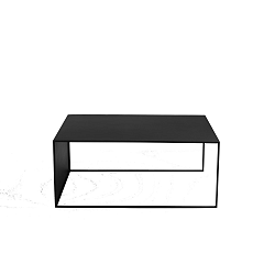 Černý konferenční stolek Custom Form 2Wall, 100 x 60 cm