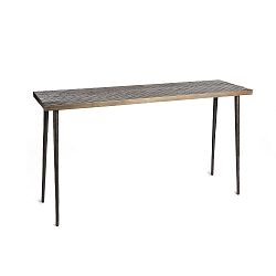Černý konzolový stolek z mangového dřeva Simla Rock