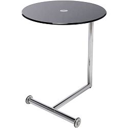 Černý odkládací stolek Kare Design Easy Living, ⌀ 46 cm