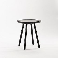 Černý odkládací stolek z masivu EMKO Naïve Small