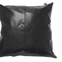 Černý polštář OVERSEAS Vintage, 45 x 45 cm