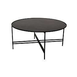 Černý skleněný konferenční stolek RGE Maison