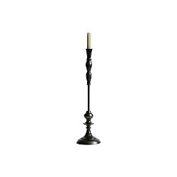 Černý stojan z kovu na svíčku BePureHome Ripple, výška 51 cm