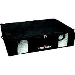 Černý úložný box s vakuovým obalem Compactor Black Edition, objem 145 l