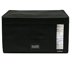 Černý úložný box s vakuovým obalem Compactor Infinity, objem 100 l