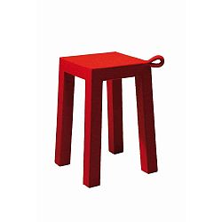 Červená dřevěná stolička TemaHome, Handle 30x30x45 cm