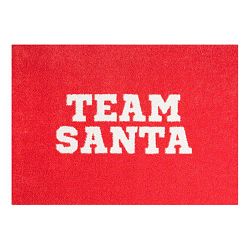 Červená rohožka Mint Rugs StateMat Team Santa, 50 x 75 cm