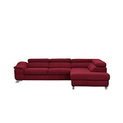 Červená rozkládací rohová pohovka Windsor & Co Sofas Gamma, pravý roh