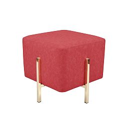 Červená stolička / puf 360 Living Liani