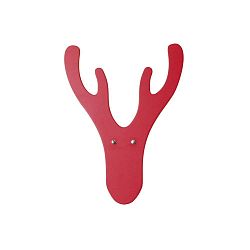 Červený nástěnný věšák Furniteam Reindeer