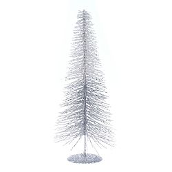 Dekorativní kovový stromek v bílé a stříbrné barvě Ewax, výška 40 cm
