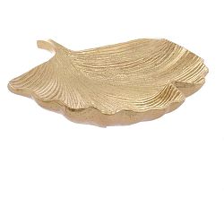 Dekorativní miska ve zlaté barvě InArt Golden Leaf, 41 x 36 cm